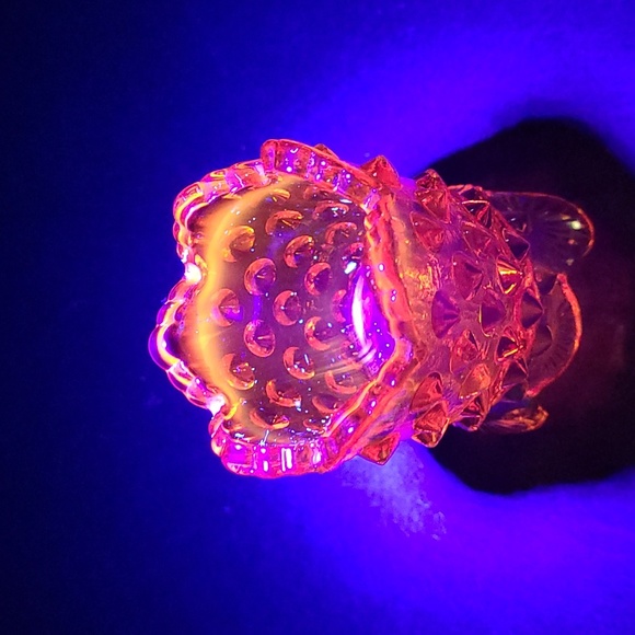 Vintage Footed Fenton Hobnail Toothpick Holder - Picture 15 of 16